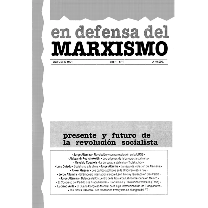 En Defensa del Marxismo N° 1