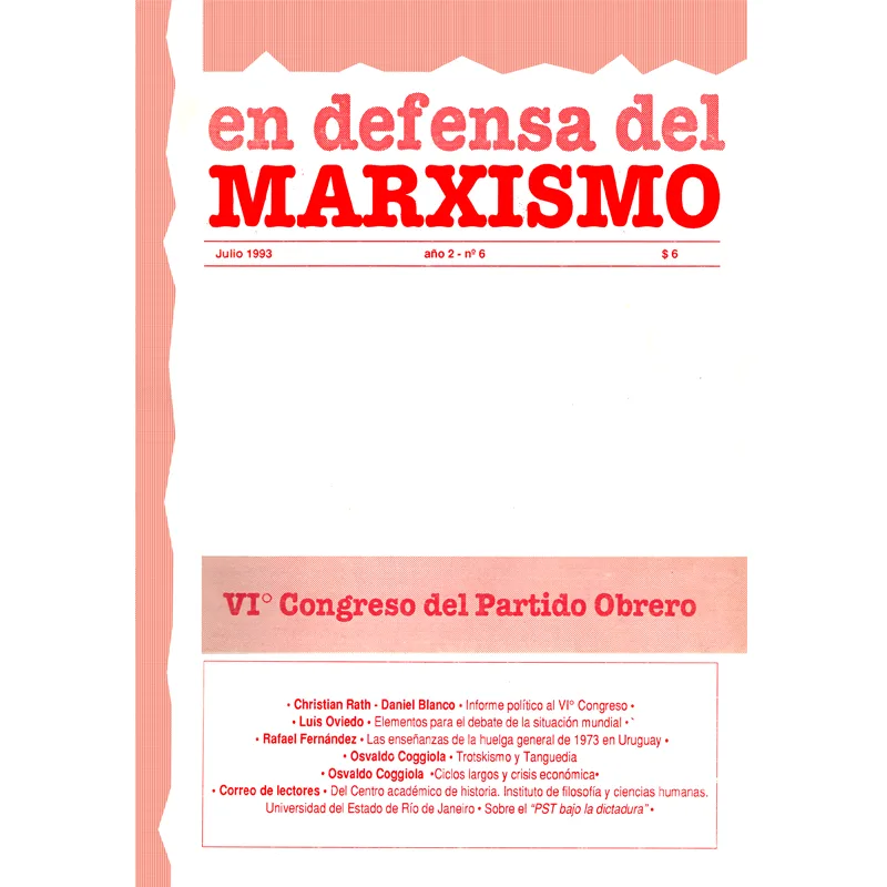 En Defensa del Marxismo N° 6