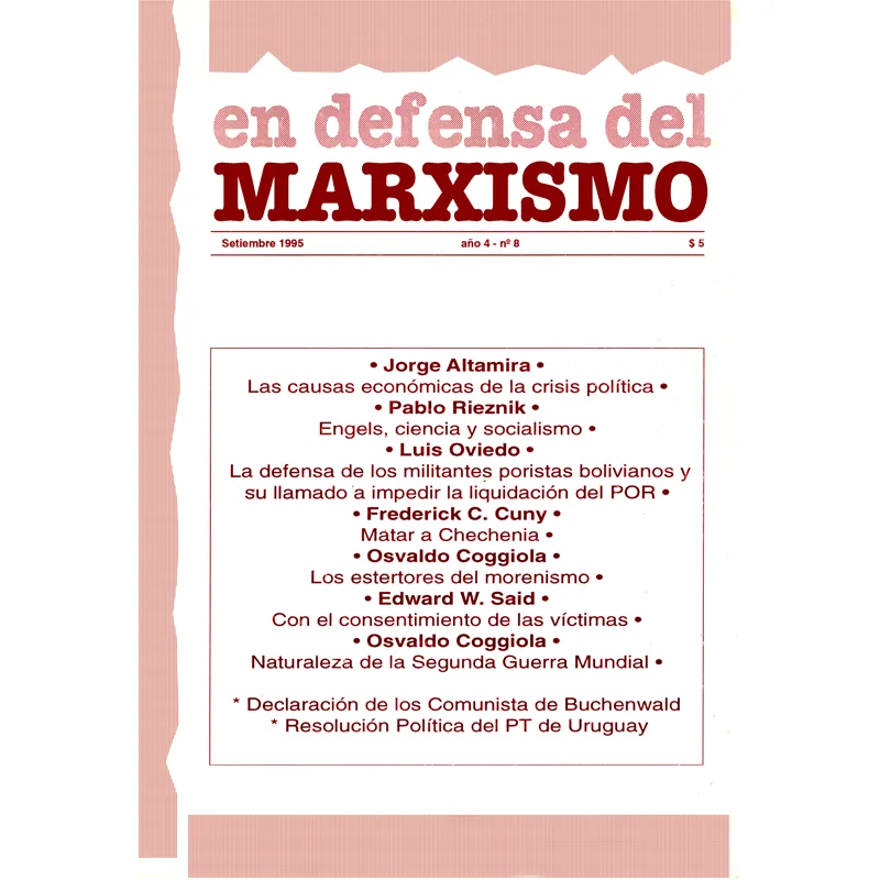 En Defensa del Marxismo N° 8