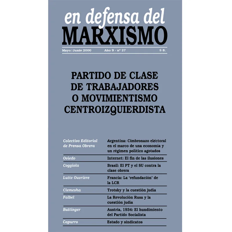 En Defensa del Marxismo N° 27